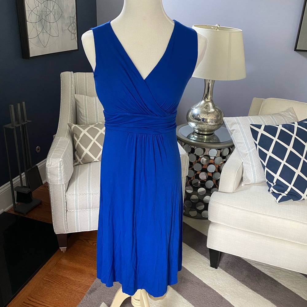 Pure Collection soft jersey dress- Royal, Sz 2